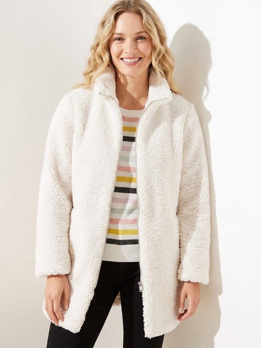 Loft Sherpa Coat NWT